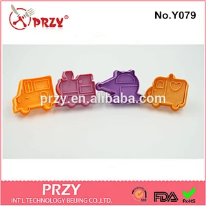 Eco-friendly Y079 food grade plastic fondant cake decoration embosser