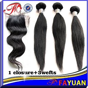 wholesale brazilian hair weave bundles closures and 3 bundles hair