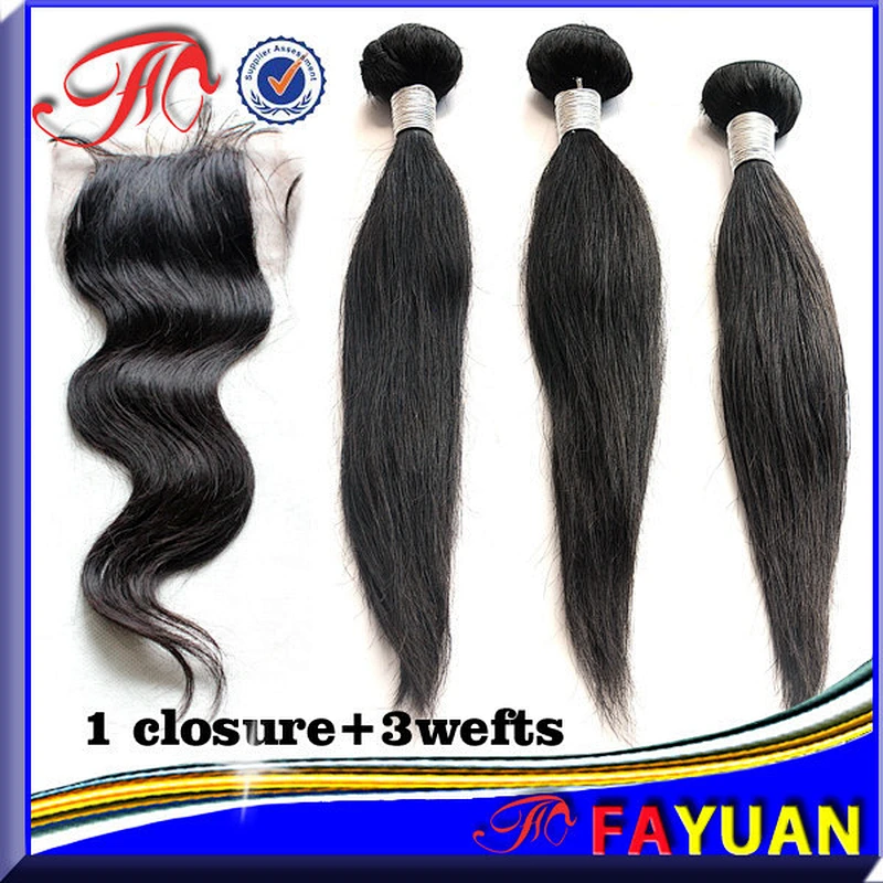wholesale brazilian hair weave bundles closures and 3 bundles hair