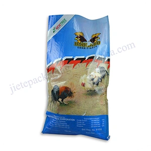 20kg plastic laminated pp woven chicken feed packing bag chicken feed bag 20kg 50kg