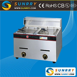 2018 New Product 1 Tank 1 Basket Gas Fryer 5.5 Liters deep fryer gas for sale (SY-TF5A-1 SUNRRY)