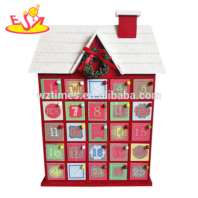 2018 wholesale wooden advent calendar christmas trees wooden advent calendar funny wooden advent calendar W02A171