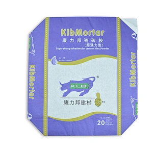 kraft paper block bottom valve bag for packing putty, mortar, glue, cement packaging bag