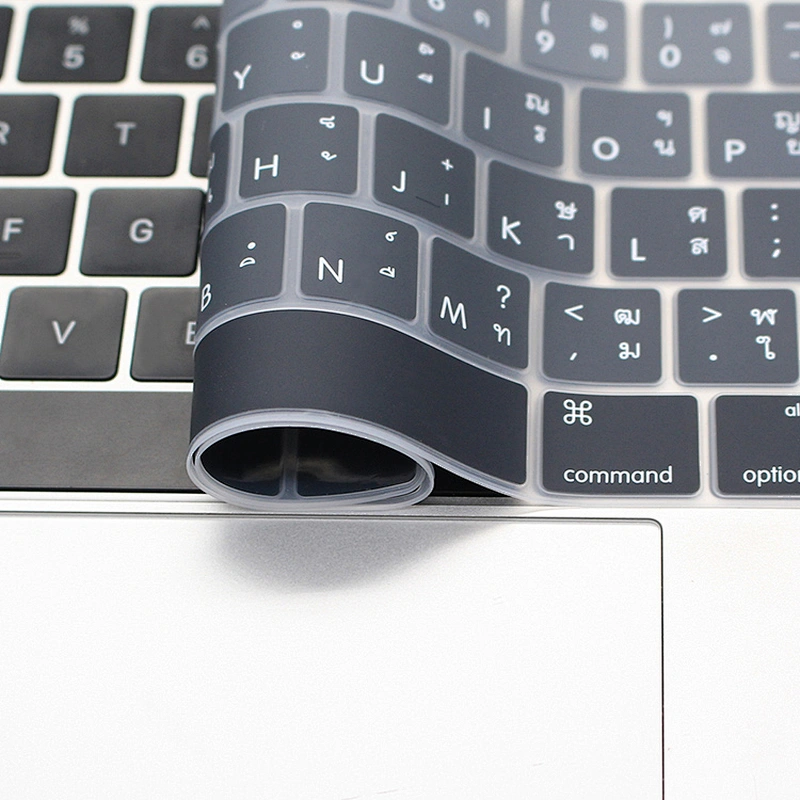 Colorful Wholesale Silicon Soft Cover Keyboard Protector For macbook thai keyboard Laptop For Macbook Pro 13