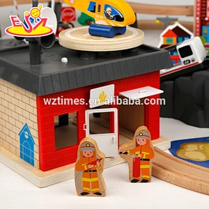 Wooden Safety Railway Train Set Toys for Kids Birthday Gift W04C150