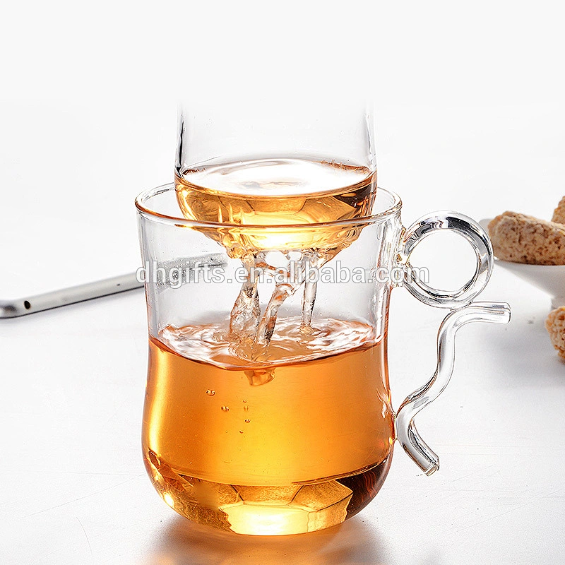 2018 Ring handle borosilicate glass tea pot with filter and lid for birthday gifts
