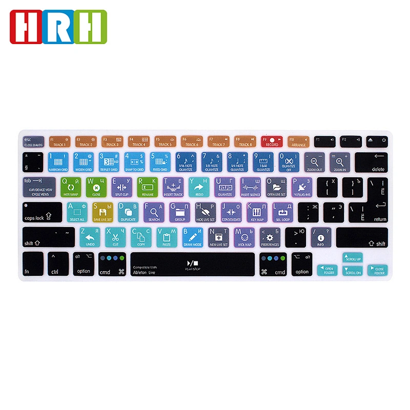 Ultra Thin Other Laptop Accessories Ableton Live Shortcut Silicone DIY Keyboard Skin Cover For Mac Russian English Cover