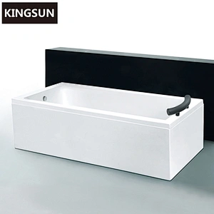 K-3314 Good Design Acrylique Baignoire Japonais Soaking Deep Apron Bathtub With Pillow