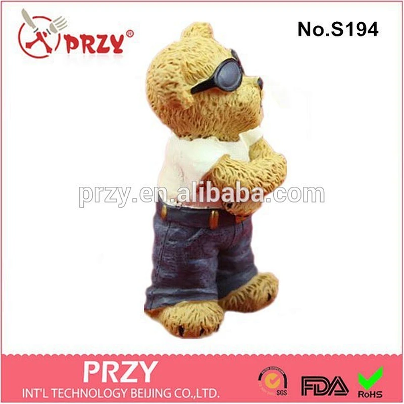 S189 PRZY 3D Bear Silicone Candle Mold