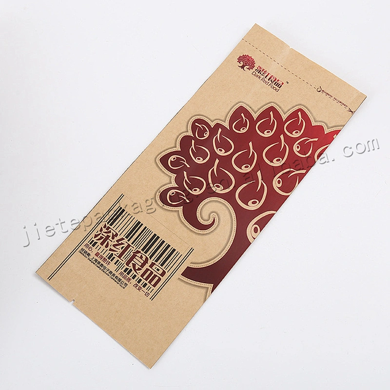 Design printed greaseproof kraft paper bag for food,snack,nuts