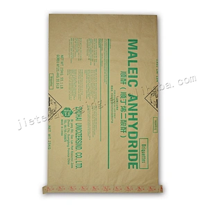 High quality kraft paper chemical resistant bag with lining for maleic anhydride