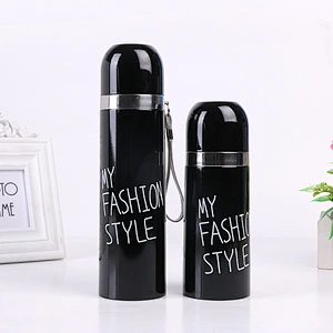 2017 new style cartoon portable stainless steel vacuum flask in outsiade
