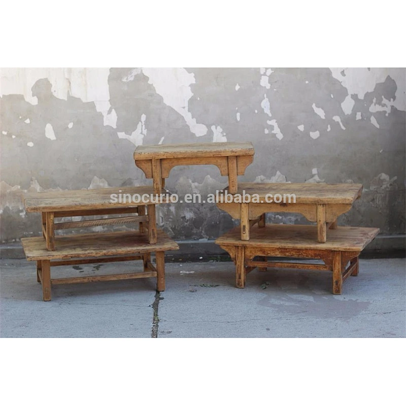 China wholesale furniture rustic reclaimed wood coffee table Kang table