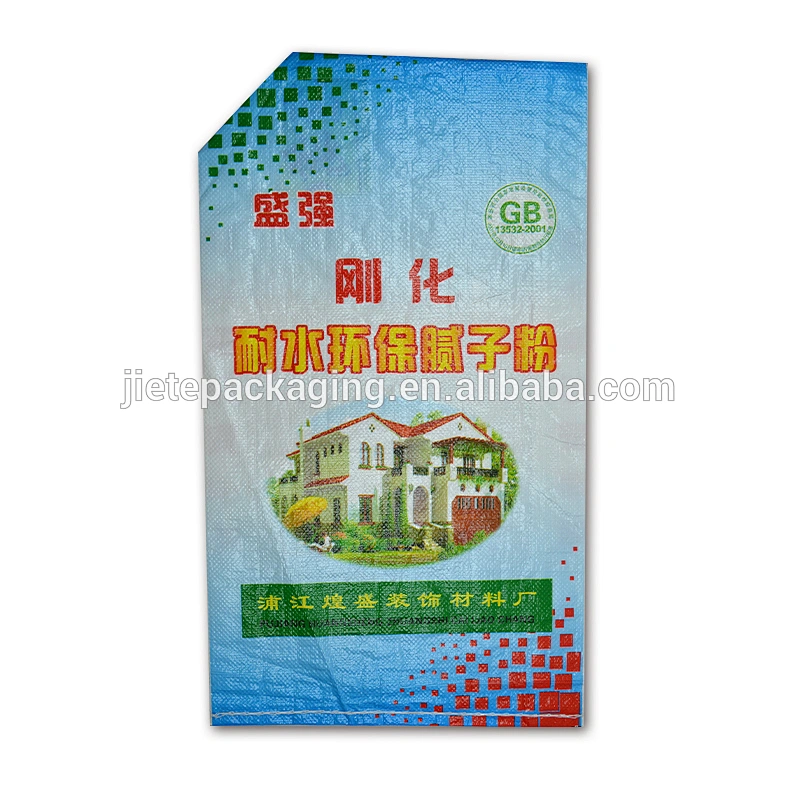 valve port pp woven bag types for cement, putty, chemical powder, laundry cleaning 15kg 10kg