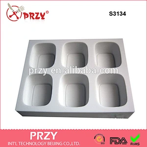 S3134 6 in 1 / Silicone Soap Mold oval shape soap mold