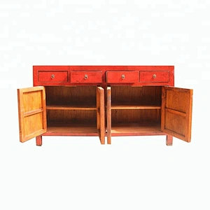 chinese antique reproduction lacquered old storage furniture