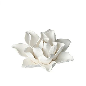 HC0030 Silica gel 3D white lotus silicone soap mold for flowers bouquet handmade soap making molds