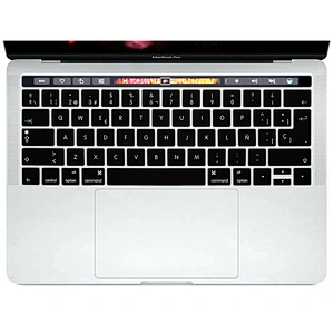 Spanish Language European Layout Keyboard Skin custom silicone keyboard cover For macbook pro 13 touch bar 15