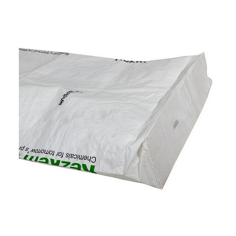 BOPP film laminated white square bottom pp woven bag for chemical packing with printing