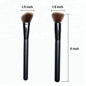 2pcs Private Label Custom Hair Foundation Makeup Brush Set Your Own Brand Name