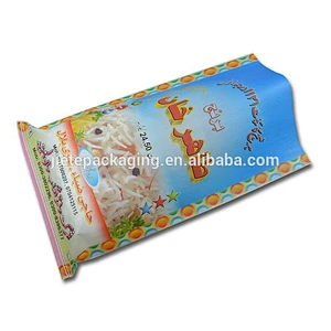 Export polypropylene package for food pp woven basmati rice 40kg bags