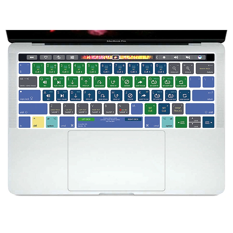 Ali baba Retail serato dj TPU Keyboard Covers Skin Dust Protector Cover for macbook pro 15 13