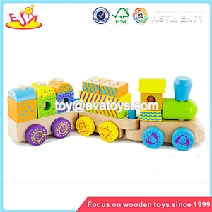 Juguete de madera W05B082 de la nueva arrastre de alta calidad verde al por mayor del niño