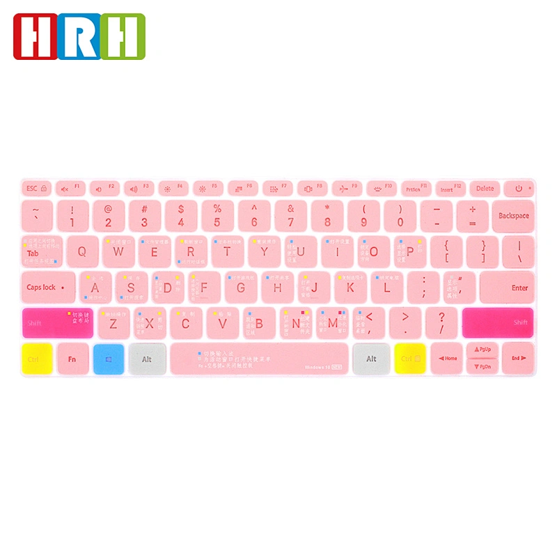 Waterproof Computer silicone keyboard skin Hollow Out Backlight Backlit Keyboard Cover for Xiao mi Air 13.3