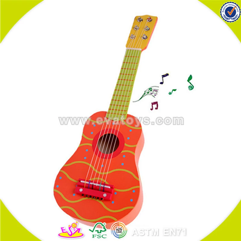 wholesale baby wooden toy guitar high quality kids wooden toy guitar cheap children wooden toy guitar W07H036