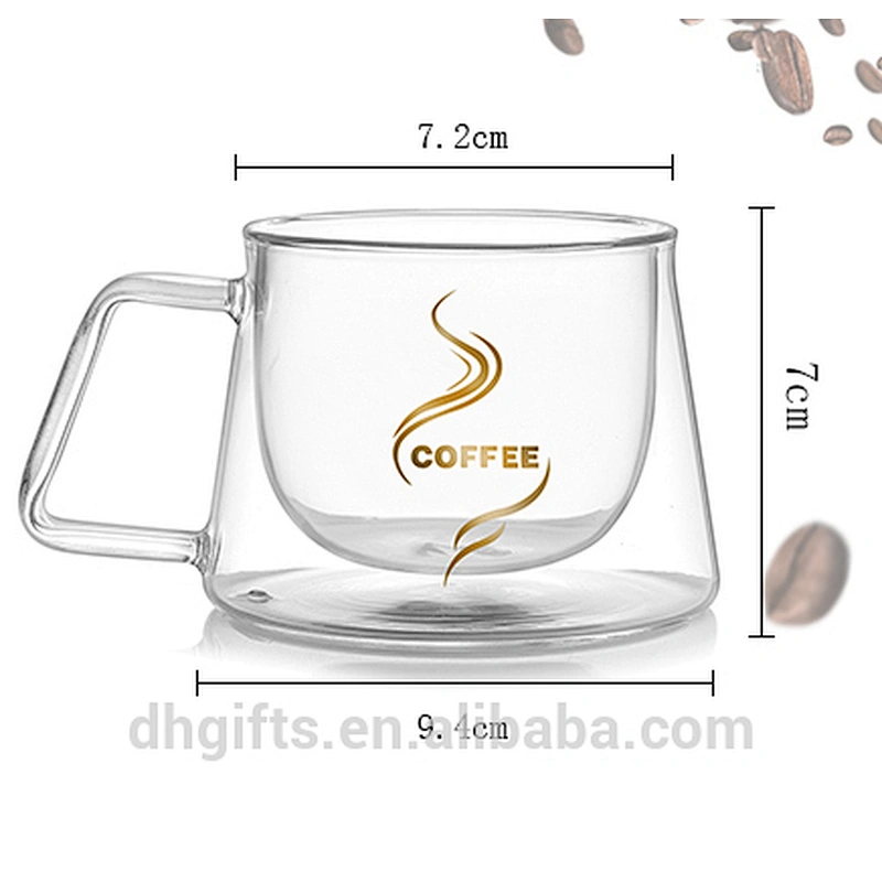 2018 glass mug and heat-resistant glass cup with handle