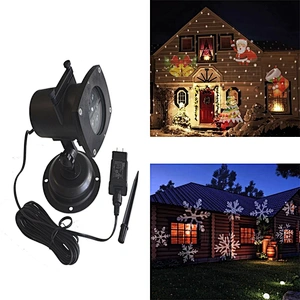 12 Pattern Garden Lighting Waterproof Sparkling Landscape LED Projection Light for Christmas Decoration Lighting