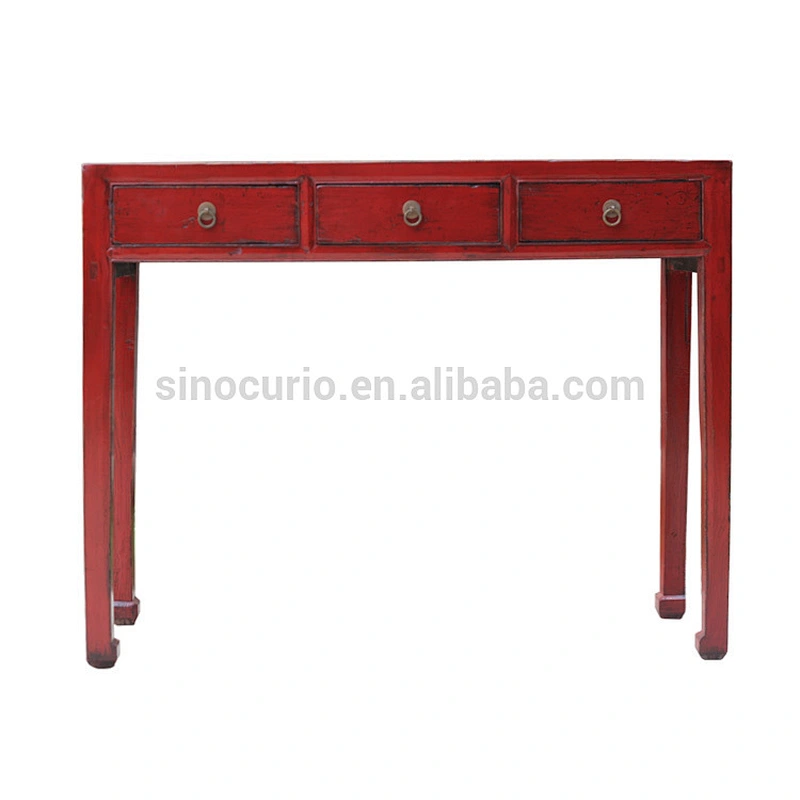 Chinese antique beijing furniture hallway wooden consoles lacquer console table