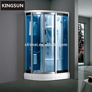 Portable indoor sauna bath computerized steam shower box compact complete steam bath room