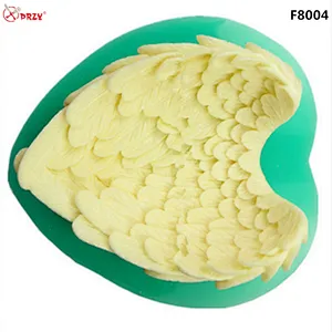 Europe Style Popular Heart-shaped Wings Fondant Silicone molds Cake decoration Mould silicone soap Mold