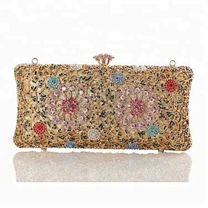 Classic wholesale elegance bags 100% handmade crystal purse stones clutch bag for wedding party