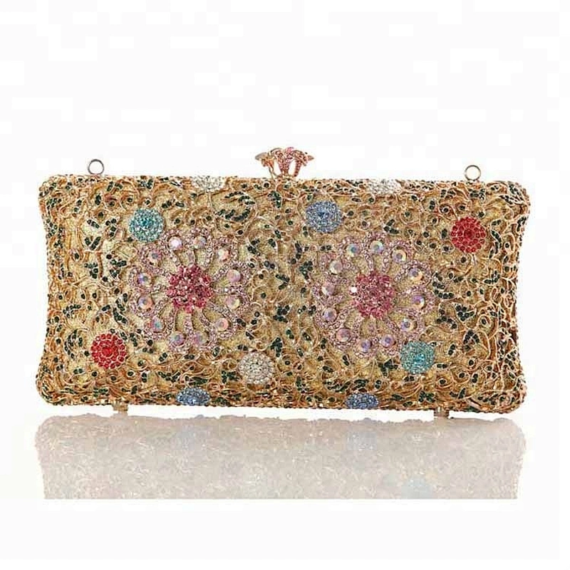 Classic wholesale elegance bags 100% handmade crystal purse stones clutch bag for wedding party