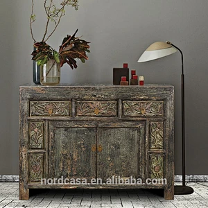 hand carved reproduction antiques china cabinets