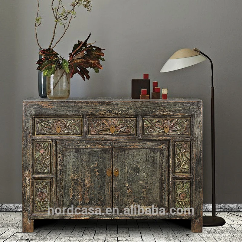 hand carved reproduction antiques china cabinets