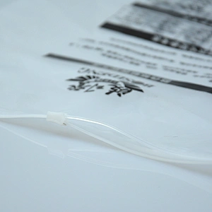 Customized PE transparent plastic shopping bags for clothing packaging