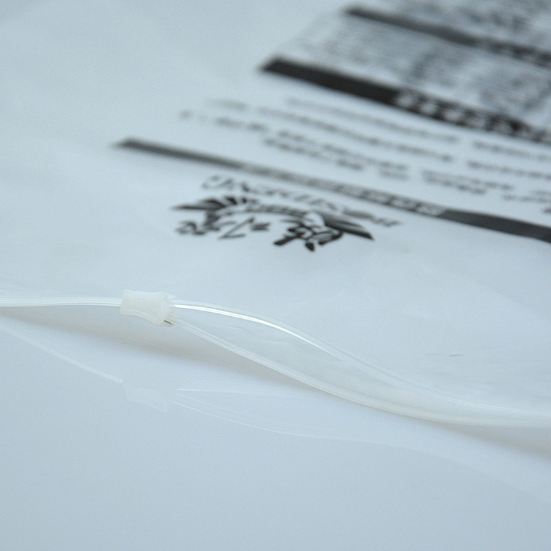 Customized PE transparent plastic shopping bags for clothing packaging