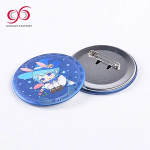 Guangzhou factory custom anime button badge 44mm