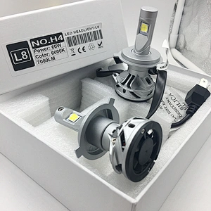 IP68 60W auto bulb L8 7000lm XHP70 led headlight h4 socket for wholesale
