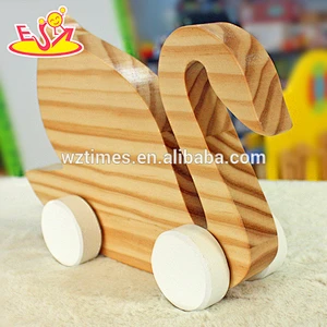2018 venta al por mayor bebé cisne de juguete de madera de alta calidad niños cisne de juguete de madera superior moda niños cisne juguete de madera W05B149