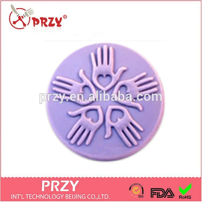Silicone loving hands soap mold