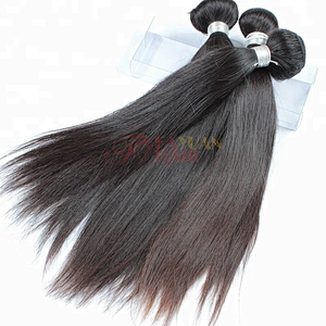 fayuan human tangle free top grade virgin human hair 22inch hair weave Straight Brazilian
