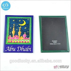 Souvenir items square metal tin fridge magnet sticker