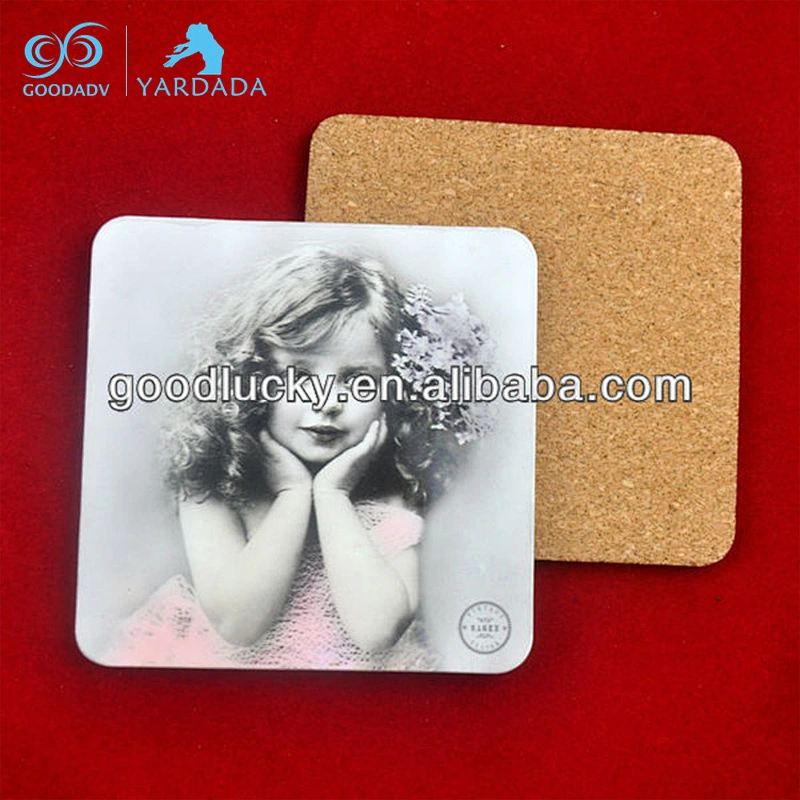 High Quality Hot Sale Custom Printed Souvenir MDF Cork Wood Coaster