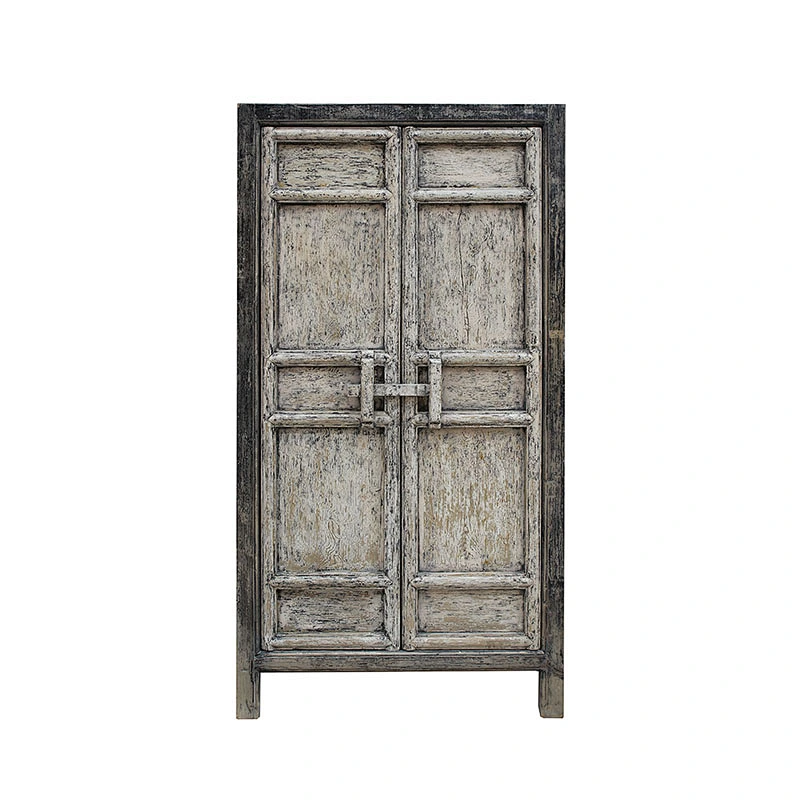 oriental chinese antique reclaimed salvaged distressed shabby chic wardrobe furniture