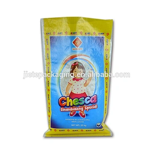 Blue PP woven bag, 25kg 50kg pp woven flour rice bag packing cotton bag