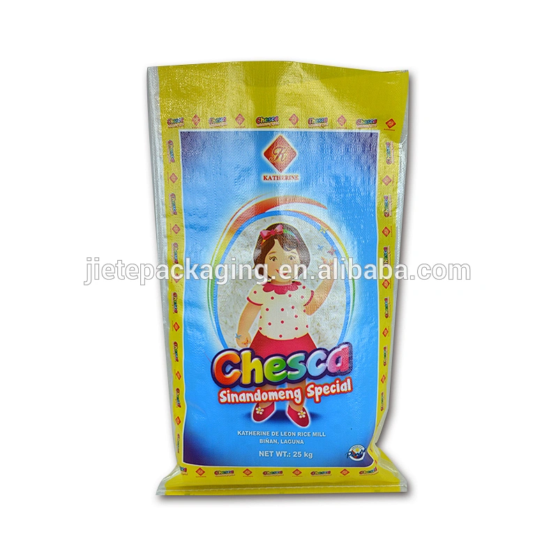 Blue PP woven bag, 25kg 50kg pp woven flour rice bag packing cotton bag